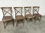 4 Stoelen Maisons Du Monde, Huis en Inrichting, Stoelen, Ophalen, Bruin, Zo goed als nieuw, Vier
