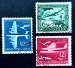 Grossdeutsches Reich: 3X Luftpostdienst 1944, Ophalen of Verzenden, Overige periodes, Gestempeld