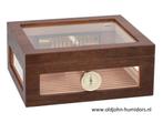 HUMIDOR ADORINI  TREVISO WALNOOT FINEER DELUXE         h141, Verzamelen, Rookartikelen, Aanstekers en Luciferdoosjes, Verzenden