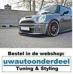 Maxton Spoiler Lip Splitter Voor Mini Cooper S JCW R53, Auto diversen, Tuning en Styling, Verzenden