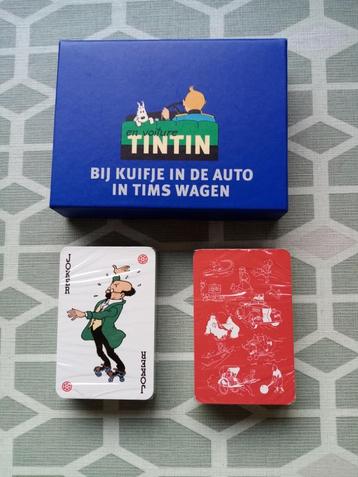 SPEELKAARTEN : BIJ KUIFJE IN DE AUTO IN TIMS WAGEN beschikbaar voor biedingen