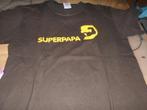 superpapa t-shirt small, Kleding | Heren, T-shirts, Ophalen of Verzenden, Zo goed als nieuw, Maat 46 (S) of kleiner, Bruin
