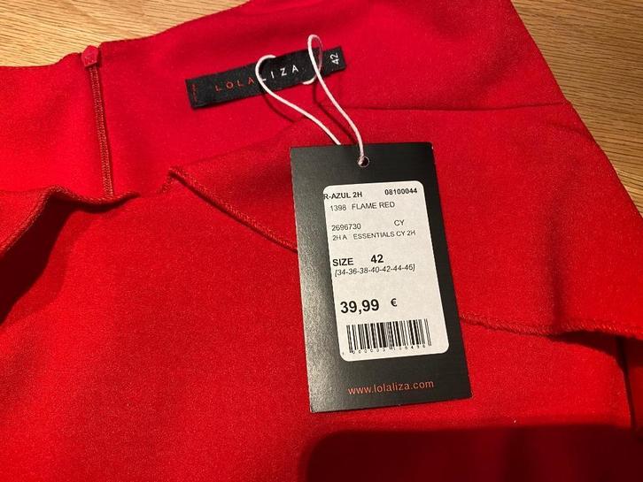 Gloednieuw stijlvol rood kleedje maat 40-42, Kleding | Dames, Jurken, Nieuw, Maat 42/44 (L), Rood, Knielengte, Ophalen of Verzenden