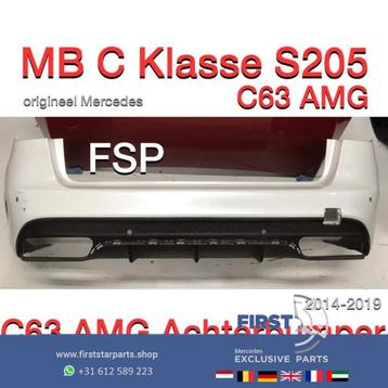 S205 W205 C63 AMG Achterbumper C Klasse Estate 2014-2019 beschikbaar voor biedingen