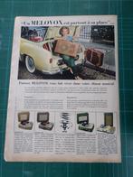 Electrophone Mélovox - publicité papier - 1957, Enlèvement ou Envoi, Utilisé, Autres types
