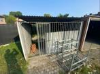 hondenren (gegalvaniseerd staal), 2x3x1,8 m, 1 deur en dak, Ophalen, Hondenkennel, 100 cm of meer, 110 cm of meer