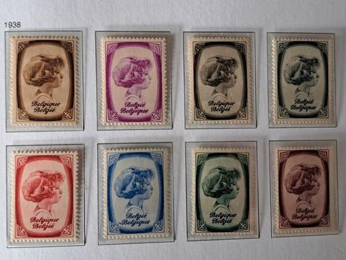 Belgique OBP 488-495 ** 1938, Timbres & Monnaies, Timbres | Europe | Belgique, Non oblitéré, Enlèvement ou Envoi