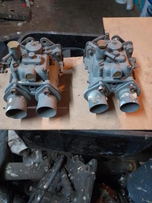 2 Solex carburateurs en 1 Simca rallye 2 -spruitstuk, Auto-onderdelen, Motor en Toebehoren, Oldtimer onderdelen, Overige automerken