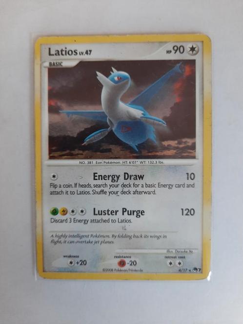 Latios pop series 7 holo, Hobby en Vrije tijd, Verzamelkaartspellen | Pokémon, Zo goed als nieuw, Booster, Ophalen of Verzenden