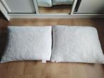 2 foam kussens 50x60 cm, Eenpersoons, Wit, Ophalen of Verzenden, Zo goed als nieuw