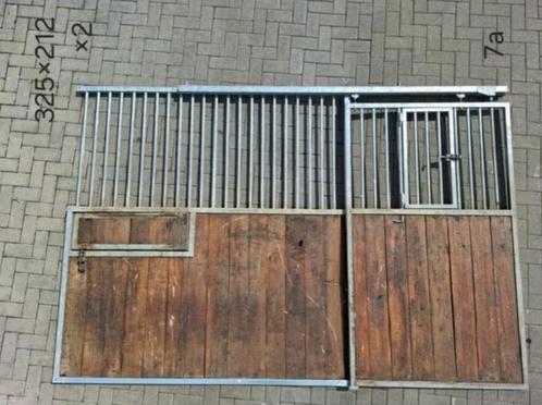 2 x voorwand schuifdeur met miniluikje | Hardhout | Gebruikt, Dieren en Toebehoren, Stalling en Weidegang, Opfok, Stalling, Weidegang