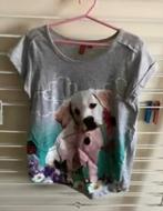 T- shirt hondje maat 128/134, Ophalen of Verzenden, Meisje