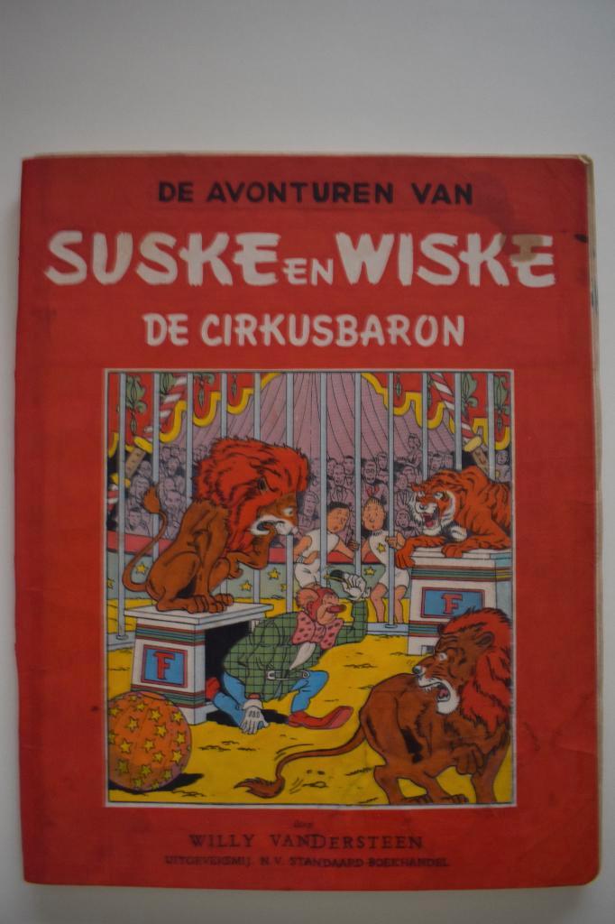 Suske en wiske_21a De cirkusbaron_1druk 1954, Boeken, Stripverhalen, Gelezen, Eén stripboek, Verzenden