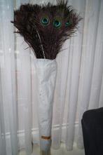 Nieuwe, echte pauwenveren 100cm: decoratie of bloemstukken, Ophalen, Nieuw