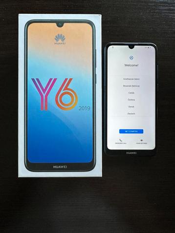 Huawei Y6 2019, Telecommunicatie, Gebruikt, Blauw, Touchscreen, Ophalen of Verzenden