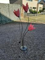 Lampadaire fleurs, Comme neuf, Enlèvement, 100 à 150 cm, Autres matériaux