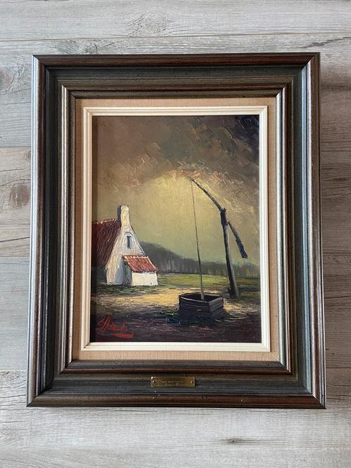 Peinture d'Edgar Heirman « Oasis de paix » huile sur toile, Antiquités & Art, Art | Peinture | Classique, Enlèvement ou Envoi