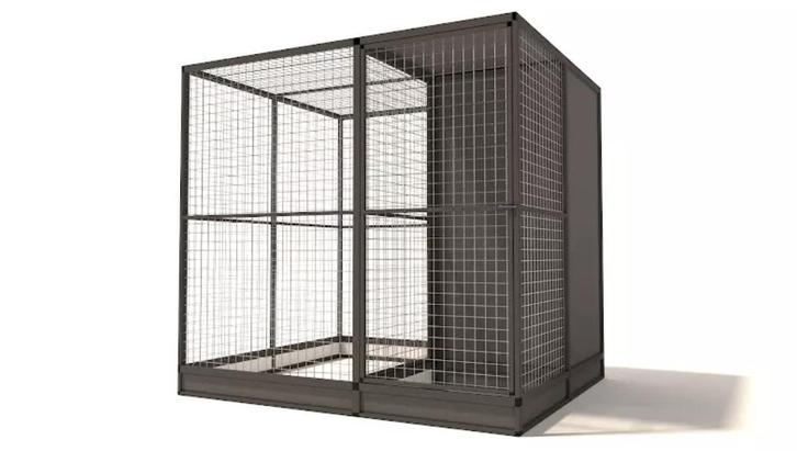 Glorenza - ALU - Evi -328x176x193 sluis - 50x50x3mm, Dieren en Toebehoren, Pluimvee | Toebehoren, Nieuw, Kippenhok of Kippenren