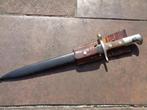 Zwitserse M1918 bajonet met lederen drager, Ophalen of Verzenden, Landmacht, Mes of Dolk