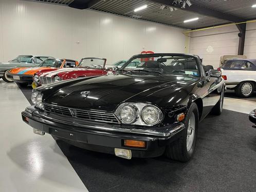 Jaguar XJS V12 1989 (US), Auto's, Oldtimers, Bedrijf, Jaguar, Benzine, Cabriolet, 2 deurs, Automaat, Zwart, Zwart, Leder, Achterwielaandrijving