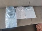 5 hemden, 3x maat 39, 1x maat 40 en 1x maat 46 blauw, Enlèvement ou Envoi, Neuf, Bleu