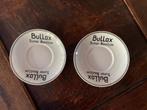 Deux sous-tasses publicitaires vintage Bullox, Ophalen of Verzenden, Gebruikt, Gebruiksvoorwerp