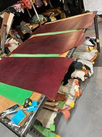 Cognac bordeaux tuigleer lappen 4 mm dikte half soepel, Ophalen of Verzenden