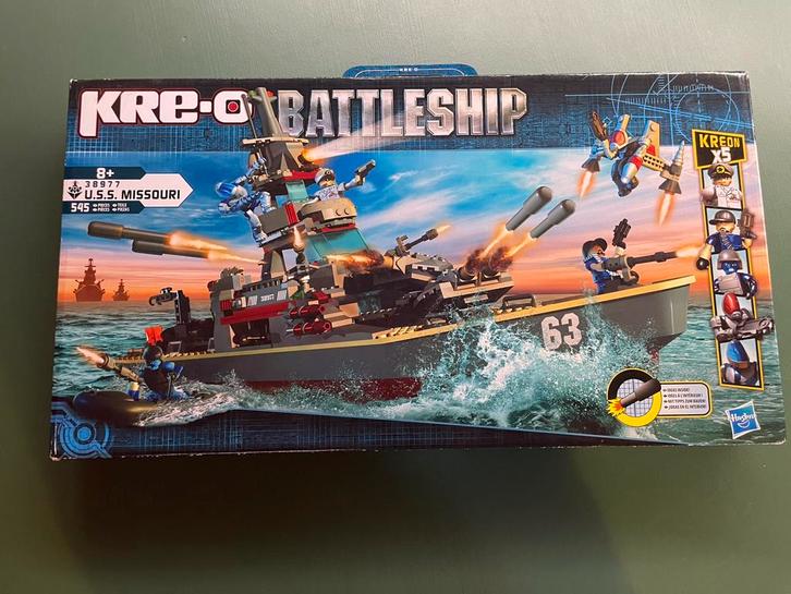 Kre-O Battleship U.S.S. Missouri bouwset., Kinderen en Baby's, Speelgoed | Bouwstenen, Zo goed als nieuw, Ophalen