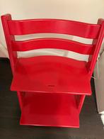stokke Tripp Trapp rood + kinderstoelset, Ophalen, Gebruikt