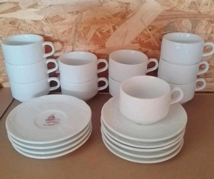 Koffie servies porselein hotel, Huis en Inrichting, Keuken | Servies, Zo goed als nieuw, Compleet servies, Porselein, Ophalen of Verzenden