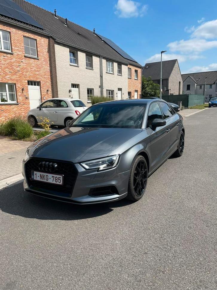 Audi A3 sedan, Auto's, Audi, Particulier, A3, Airconditioning, Benzine, Euro 6, Berline, Handgeschakeld, Zilver of Grijs, Zwart