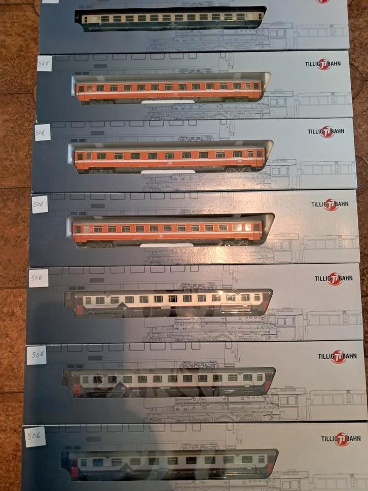 Tillig TT Bahn rijtuigen., Hobby en Vrije tijd, Modeltreinen | Overige schalen, Ophalen