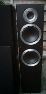 Pioneer S-ES21-LR-K floorstand speakers, Audio, Tv en Foto, Overige merken, Front, Rear of Stereo speakers, Gebruikt, 120 watt of meer