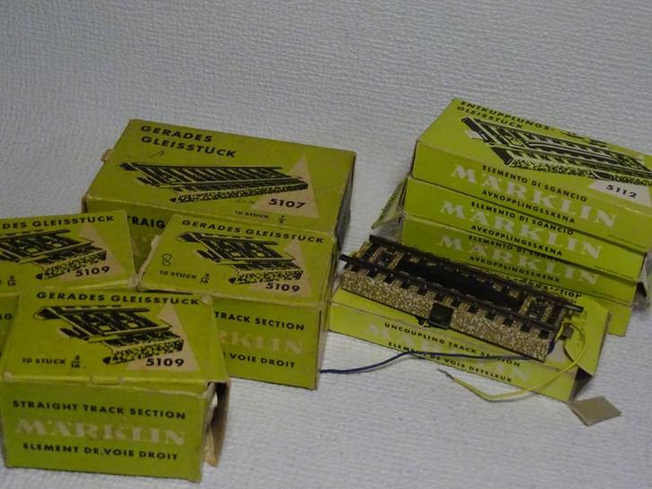 Märklin 5112, 5107, 5109 totaal 9 stuks, Hobby en Vrije tijd, Modeltreinen | H0, Zo goed als nieuw, Rails, Märklin, Ophalen of Verzenden