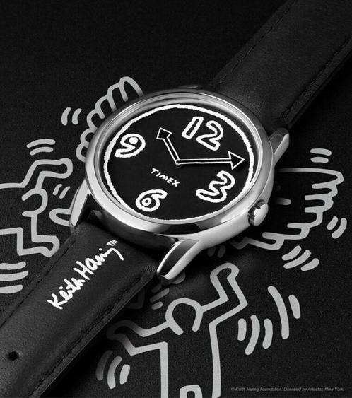 Keith Haring - Montre Timex TW2W25400, Verzamelen, Overige Verzamelen, Zo goed als nieuw, Ophalen of Verzenden