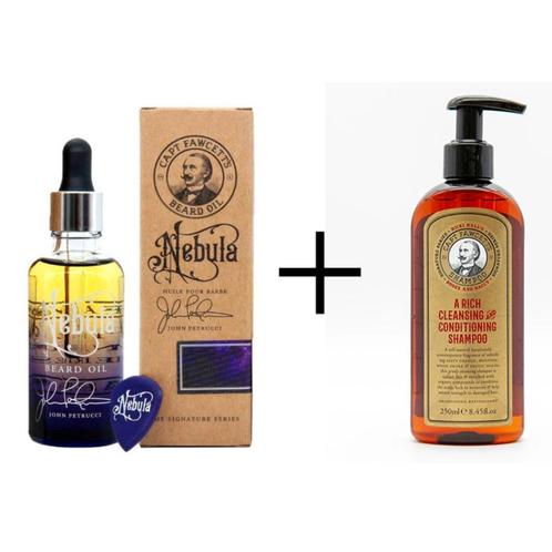 Captain Fawcett NEBULA Beard Oil & Shampoo, Handtassen en Accessoires, Uiterlijk | Haarverzorging, Zo goed als nieuw, Overige typen