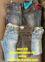 Pakket meisjesbroeken 4 jeans + 2 thermojeans maat 128, Comme neuf, Fille, Enlèvement, Verschillende merken