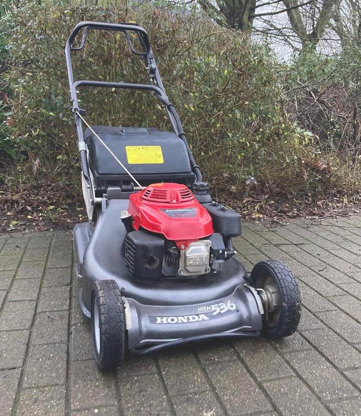Professionele Honda HRH 536 grasmachine te koop., Tuin en Terras, Grasmaaiers, Zo goed als nieuw, Benzine-grasmaaier, 50 cm of meer