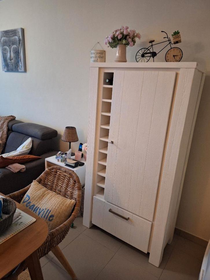 Bergkast/opbergkast/wijnkast xooon wit, Huis en Inrichting, Kasten | Wandmeubels, Gebruikt, 150 tot 200 cm, Minder dan 150 cm