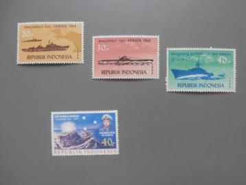 Postzegels Indonesië 1953- -1994 Marine -Sukarno -Pelita