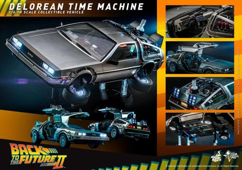 Hot Toys New DeLorean Time Machine signed by Doc & Lea !!!, Verzamelen, Film en Tv, Zo goed als nieuw, Film, Beeldje, Replica of Model