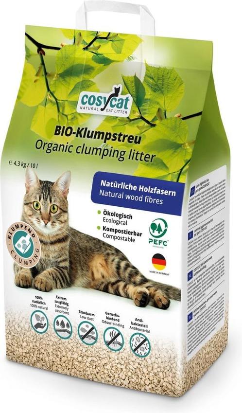 Cosycat Biologische Kattenbakvulling Klontvormend (4x), Dieren en Toebehoren, Kattenbakken, Nieuw, Gesloten, Ophalen of Verzenden