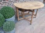 Oude eiken bijzettafel/klaptafel, Huis en Inrichting, Tafels | Bijzettafels, Ophalen of Verzenden, Zo goed als nieuw