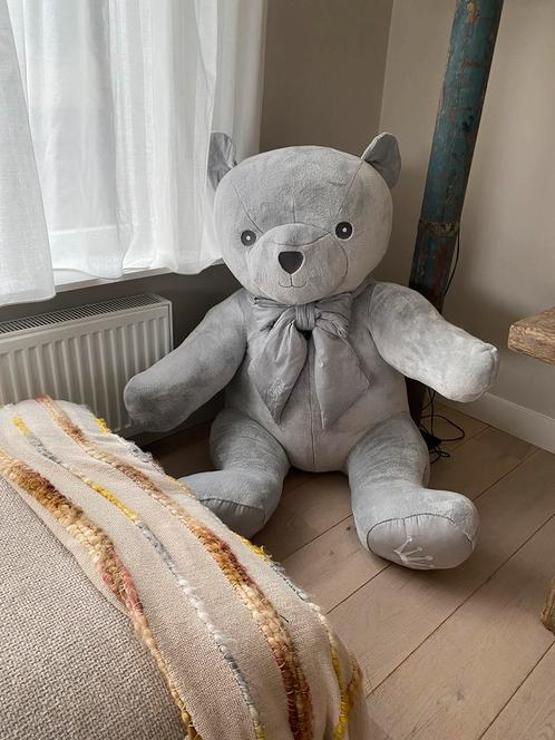 First teddybeer 100cm grijs NIEUW €499, Kinderen en Baby's, Kinderkamer | Inrichting en Decoratie, Nieuw, Ophalen