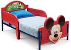 Peuterbed Mickey Mouse inclusief matras en lakens, 140 tot 160 cm, Zo goed als nieuw, 70 tot 85 cm, Ophalen