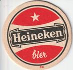 BIERKAART  HEINEKEN    dia 105 mm achterkant, Collections, Marques de bière, Sous-bock, Heineken, Envoi, Neuf
