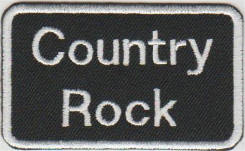 Country Rock stoffen opstrijk patch embleem, Motos, Accessoires | Autre, Neuf, Envoi
