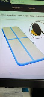 Turnmat air track, Sport en Fitness, Turnen, Ophalen, Gebruikt, Blauw, Materiaal
