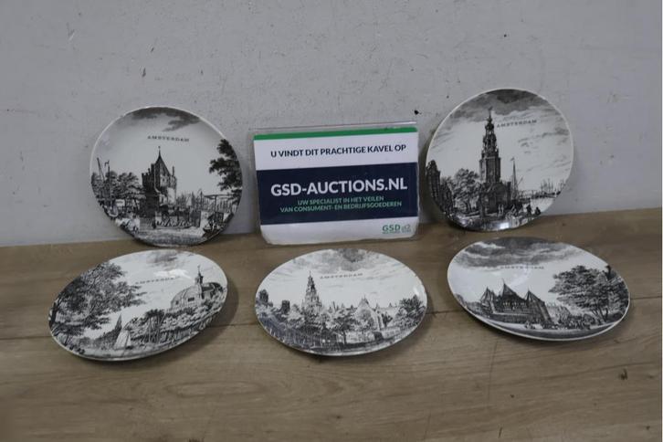 Set van 5 Amsterdamse Wandborden van Focke & Meltzer, Huis en Inrichting, Woonaccessoires | Wanddecoraties