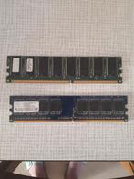 2 x 512 Mo de mémoire RAM, Enlèvement ou Envoi, DDR, 1 GB ou moins, Utilisé